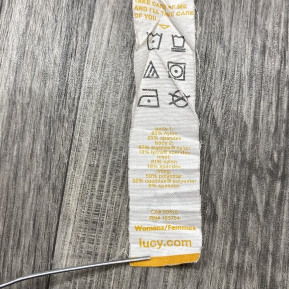 LUCY Halter Neck Keyhole Back Blue Activewear Tank Top Women's Size Small - Picture 5 of 10